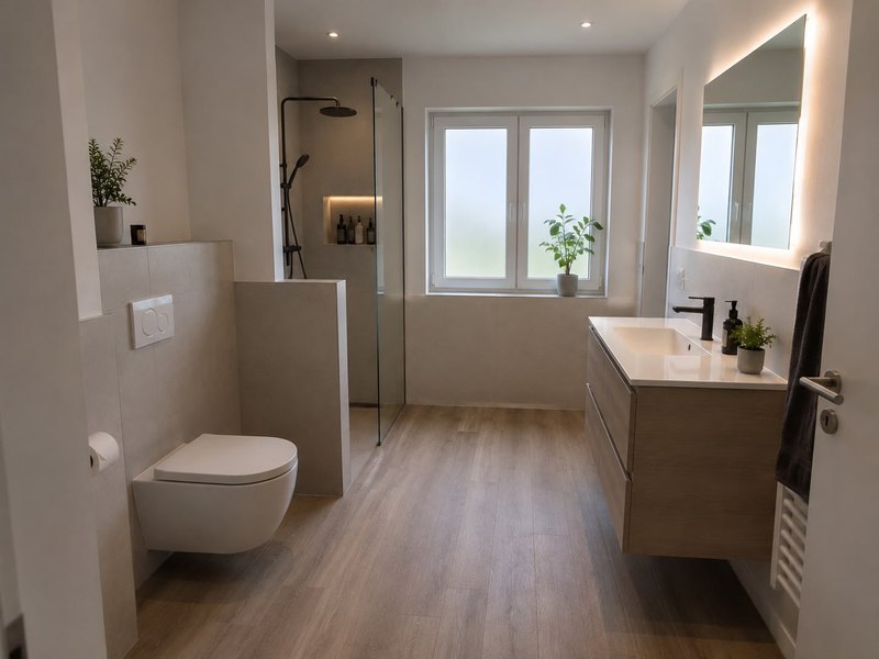Modernisiertes Badezimmer