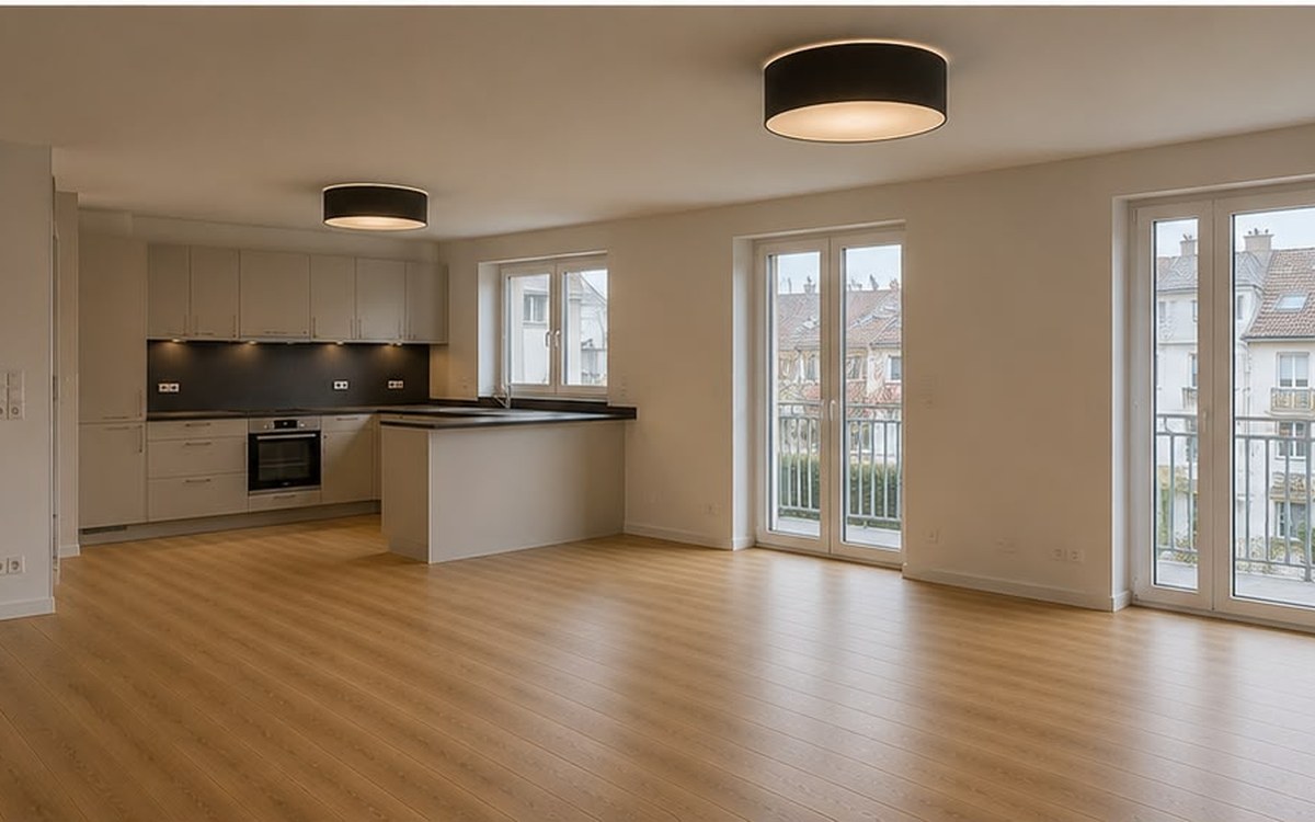 Wohnraum nach der Renovierung